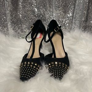 Women black dress heel size 10 good condition